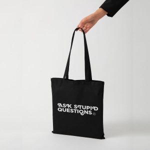 Ask Stupid Questions Çanta Siyah